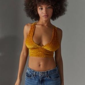 NEW Urban Outfitters Strappy Yellow Tank- Medium